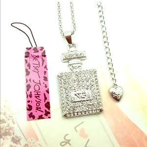 Betsey Johnson Perfume Bottle necklace